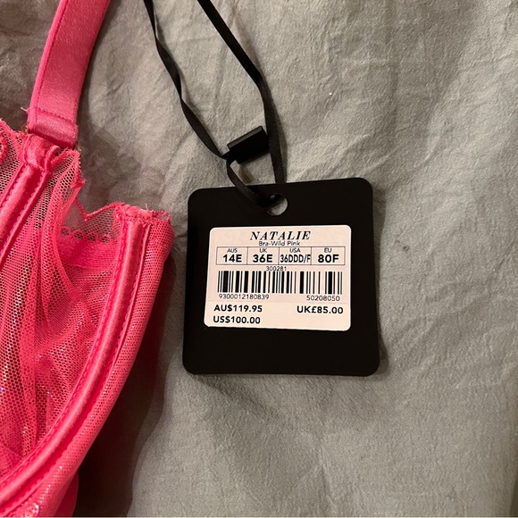 Honey Birdette Natalie Wild Pink Bra - Picture 4 of 4